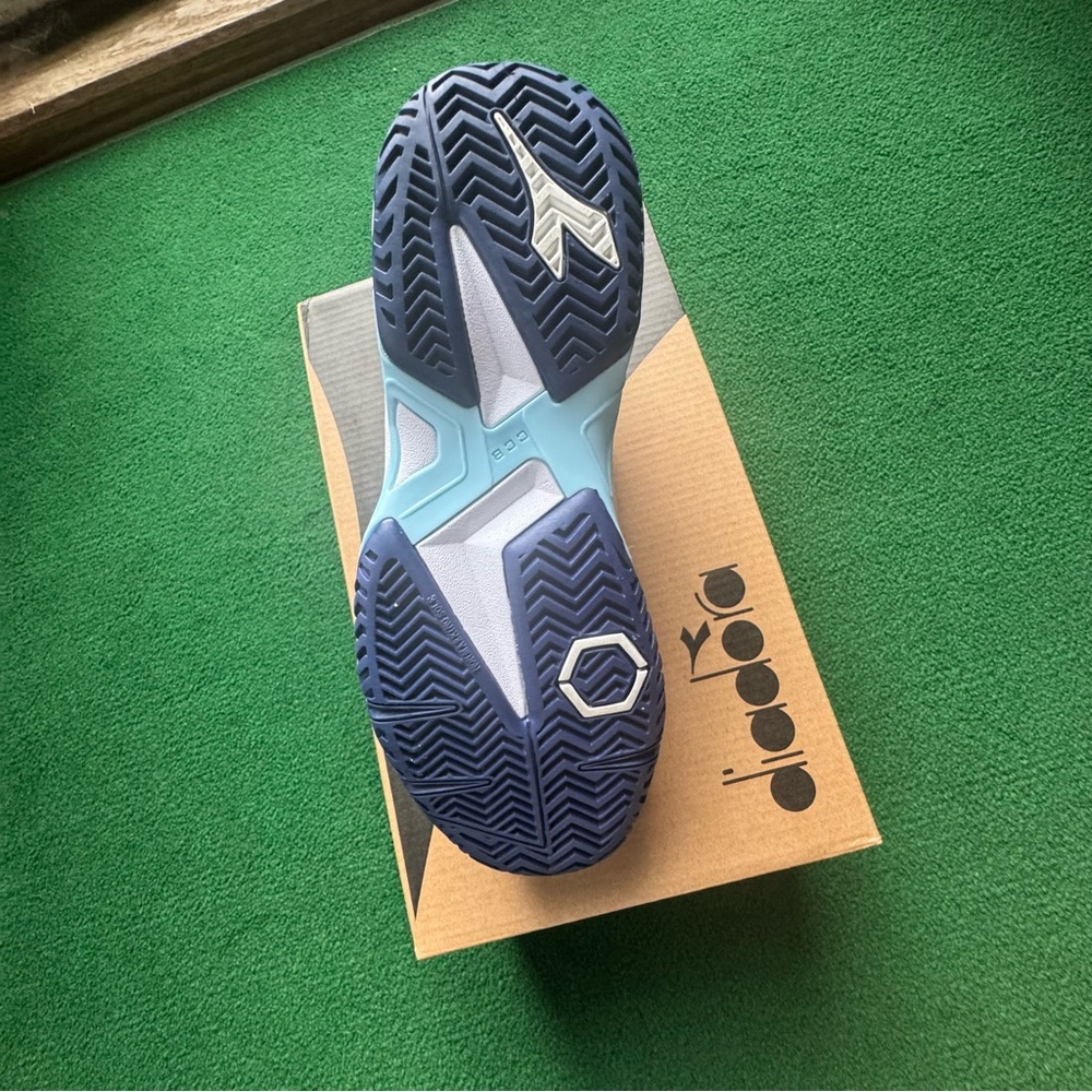 Diadora Women’s US 8 White Navy Pink Sneakers - Picture 4 of 8